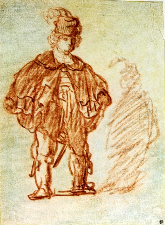 Standing Actor à Rembrandt Harmenszoon van Rijn