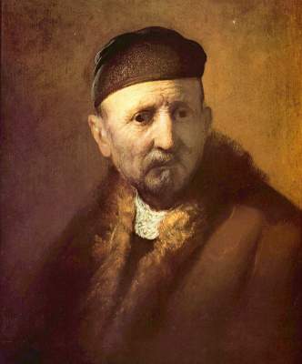 Étude d'une vieille tête d'homme à Rembrandt Harmenszoon van Rijn