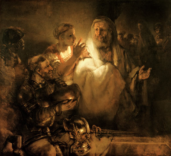 The Denial of St. Peter à Rembrandt Harmenszoon van Rijn