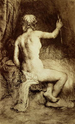 The Woman with the Arrow, 1661 (engraving) à Rembrandt Harmenszoon van Rijn