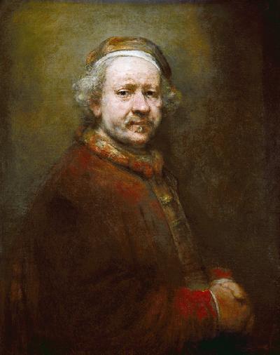 Self Portrait in at the Age of 63, 1669 (oil on canvas)