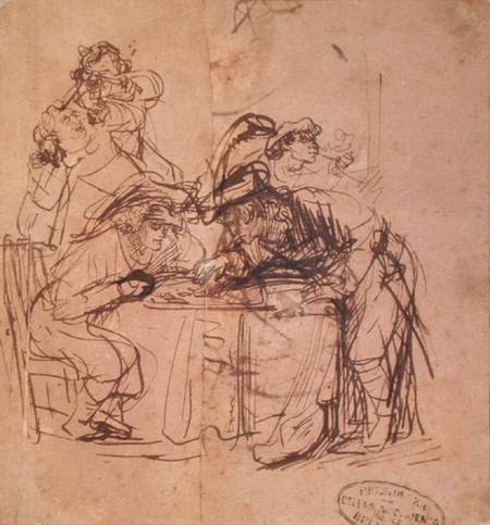 The Vices of the Prodigal Son à Rembrandt Harmenszoon van Rijn