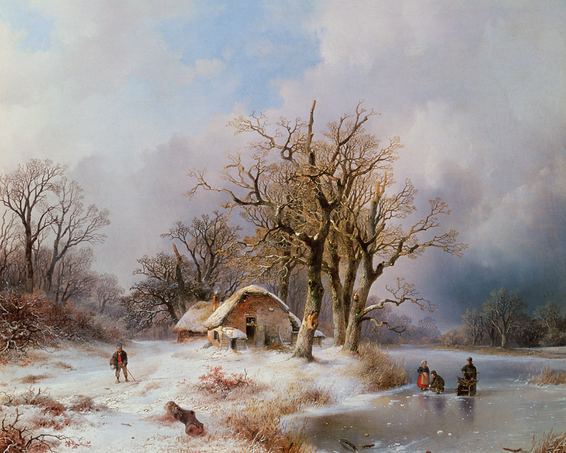 Winter landscape à Remigius van Haanen
