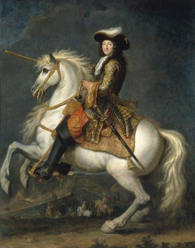 Equestrian Portrait of Louis XIV (1638-1715) à Rene Antoine Houasse