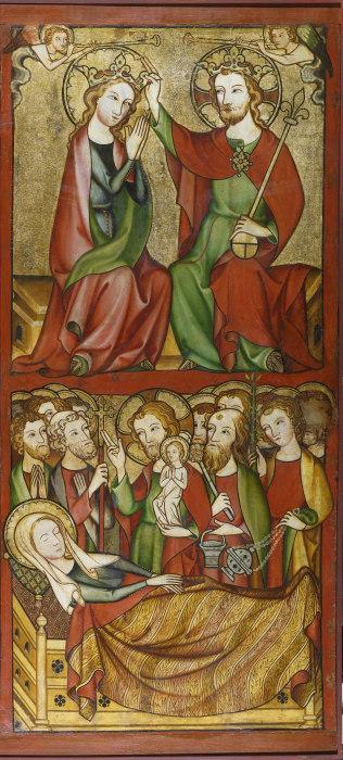 Coronation and Death of the Virgin à Maître rhénan vers 1330