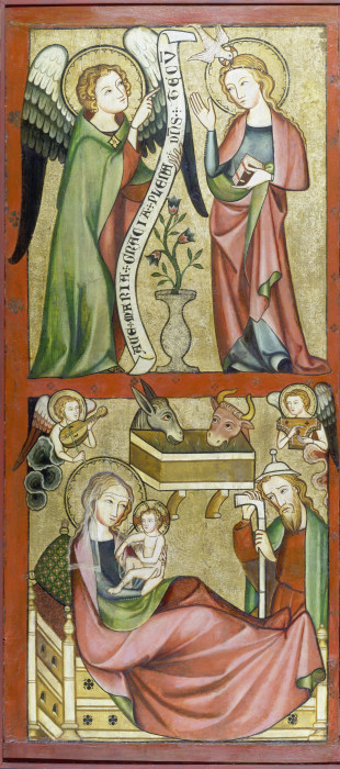 Annunciation and Nativity à Maître rhénan vers 1330
