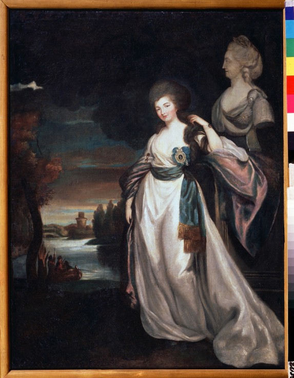 Portrait of Aleksandra Branicka (1754-1838), lady-in-waiting of Catherine II à Richard Brompton