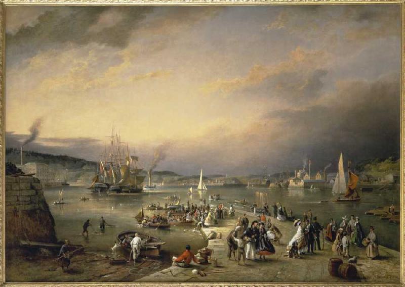 Le port des Plymouth. à Richard Brydges Beechey