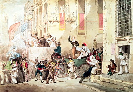 Circus Procession in Italy à Richard Buckner