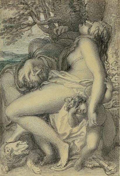 Mars reposing in the lap of Venus à Richard Cosway