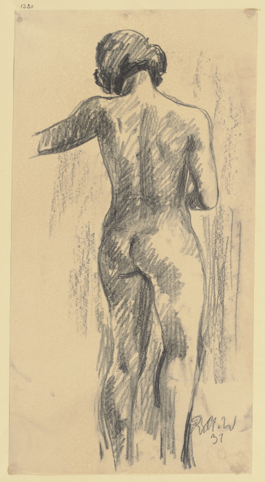 Female nude from behind à Richard Martin Werner