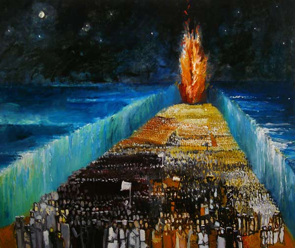 Exodus, 1999 (oil on canvas)  à Richard  Mcbee