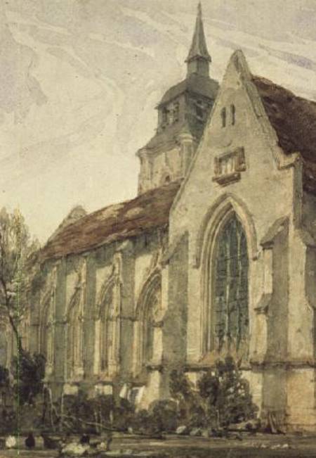The Church of S. Gilles, Abbeville à Richard Parkes Bonington