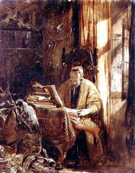 Don Quixote in his Study à Richard Parkes Bonington