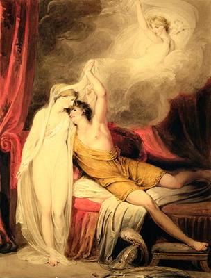 The Reconciliation of Paris and Helen (w/c and gouache on paper) à Richard Westall