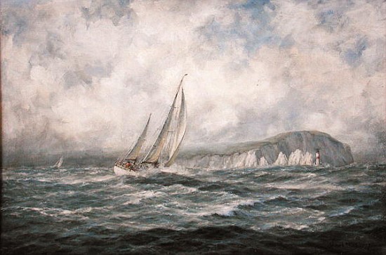 Off the Needles, Isle of Wight, 1997 (oil on canvas)  à Richard  Willis