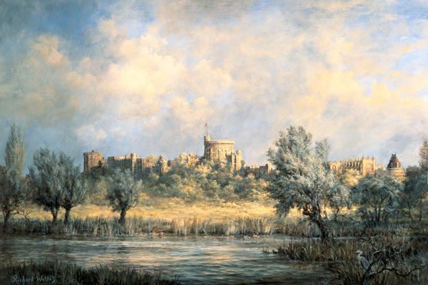 Windsor Castle: from the River Thames  à Richard  Willis
