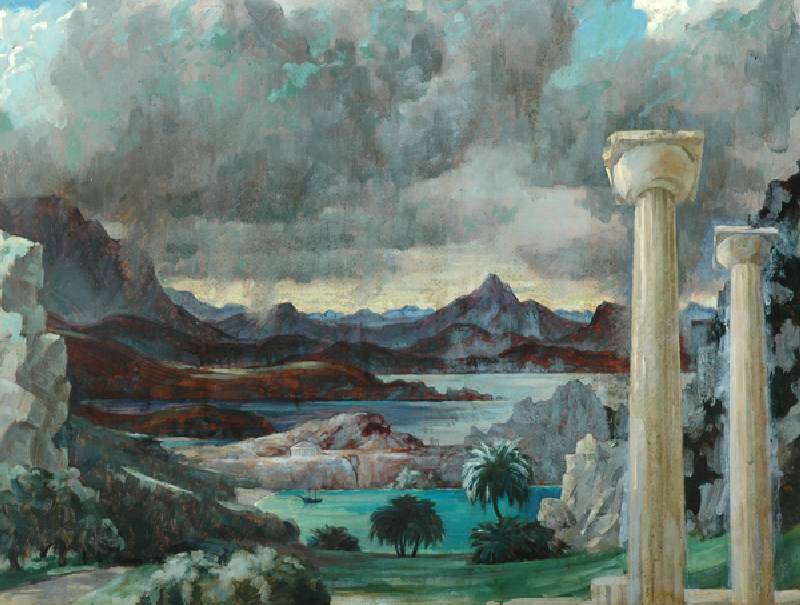Storm over Greece (oil on canvas) à Richard Wyndham