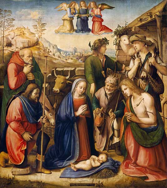 adoration des bergers à Ridolfo Ghirlandaio