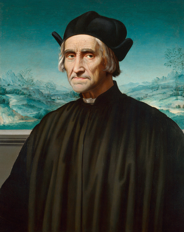 Portrait of Girolamo Benivieni (1453-1542) à Ridolfo Ghirlandaio