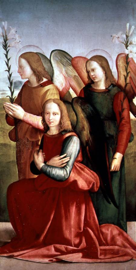 Three Angels (panel) à Ridolfo Ghirlandaio