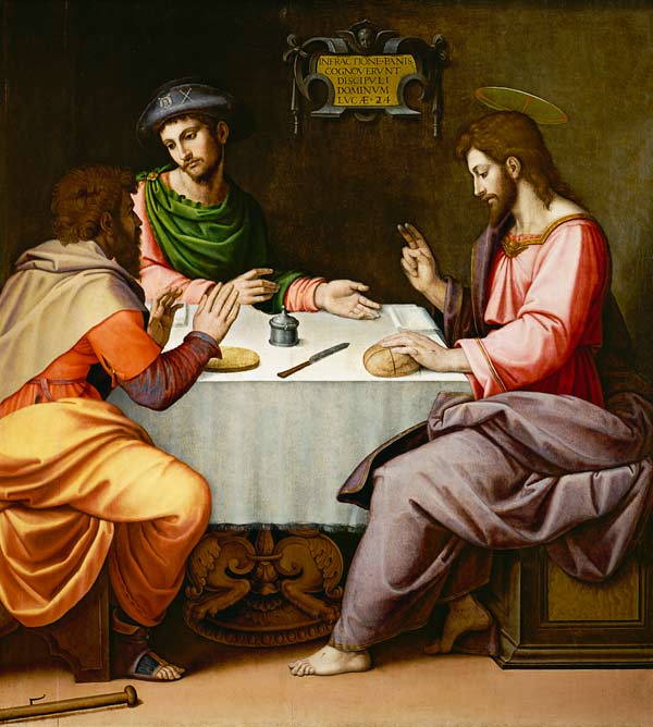 The Supper at Emmaus à Ridolfo Ghirlandaio