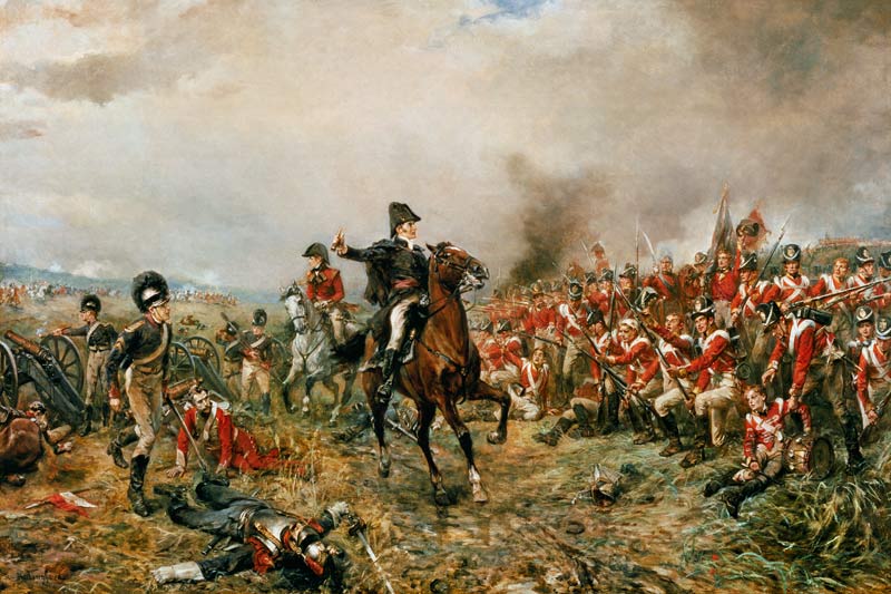 The Duke of Wellington at Waterloo à Robert Alexander Hillingford