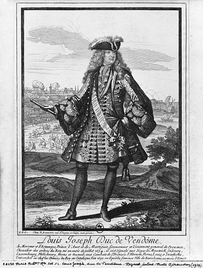 Louis Joseph de Bourbon, Duke of Vendome, known as ''The Great Vendome'' à Robert Bonnart