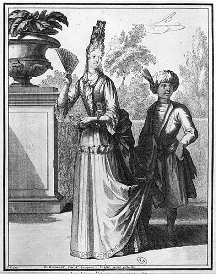 Noblewoman''s dress, late 17th century à Robert Bonnart