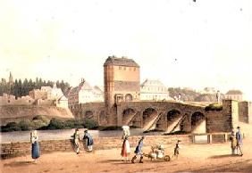 Entrance into Hanau over the Kinzig Bridge, from 'An Illustrated Record of Important Events in the A