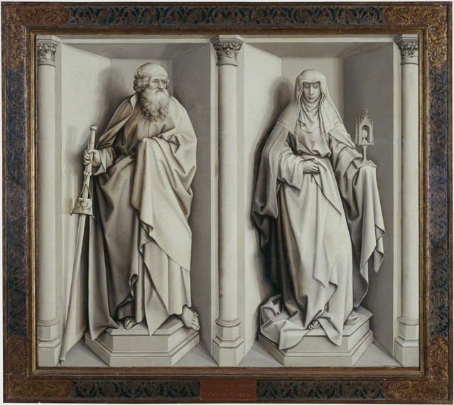 The Marriage of Mary and Joseph. (Reverse) à Robert Campin