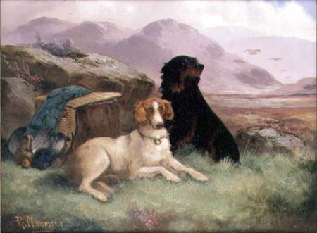 Gundogs (one of a pair) à Robert Cleminson