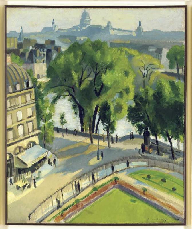 Ansicht des Quai du Louvre à Robert Delaunay