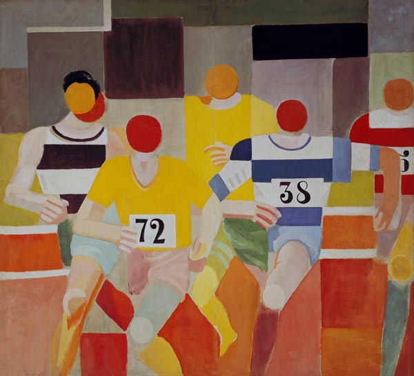 Les coureurs. à Robert Delaunay