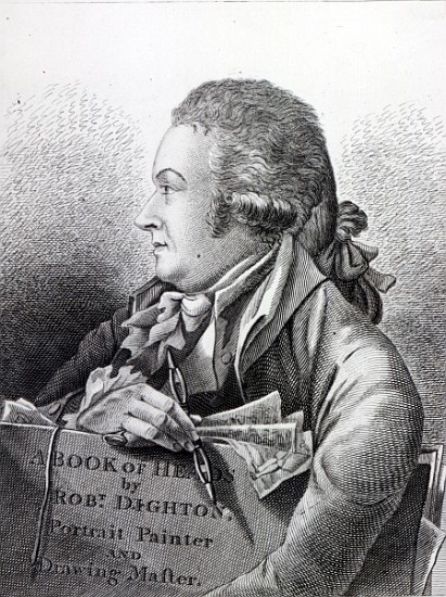 Self Portrait, frontispiece to his ''Book of Heads'' à Robert Dighton
