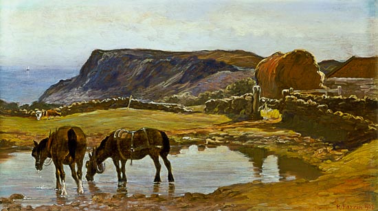 Watering the Horses à Robert Farren