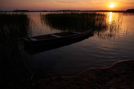 Nationalpark Žemaitija; Abendstimmung am See