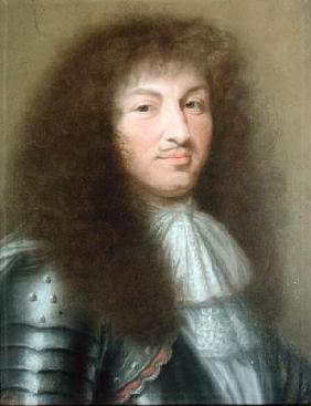 Portrait of Louis XIV (1638-1715) King of France (pastel on paper)