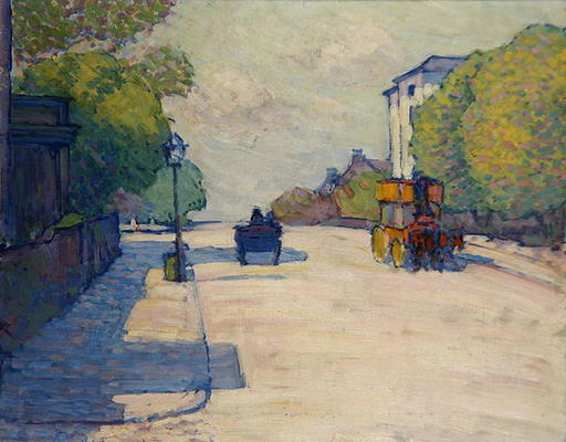 Adelaide Road in Sunlight, 1910 (oil on canvas) à Robert Polhill Bevan