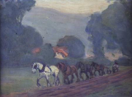 The Four Horse Team à Robert Polhill Bevan