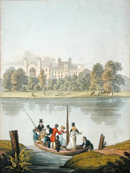 Eton College, and Ferry over the Thames, from 'The Naturama, or, Nature's Endless Transposition of V à Robert le Jeune Havell