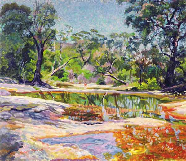 Wirreanda Creek, New South Wales, Australia (oil on canvas)  à Robert  Tyndall