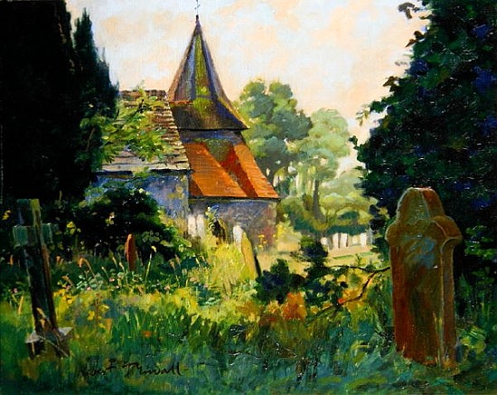 View of the Parish Church of St. James, Ashurst, West Sussex à Robert  Tyndall