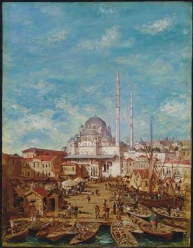Die Yeni-Moschee, Konstantinopel.