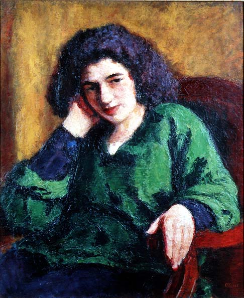 Portrait of Renee Honta, c.1920  à Roderic O'Conor