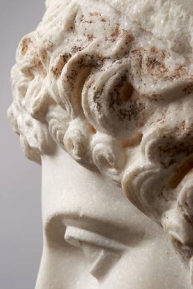 Kopf des Götterboten Hermes "Hermes-Ludovisi", Detail (Römische Wiederholung nach einer griechischen