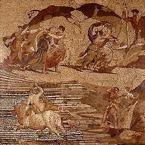 l'Europe sur le taureau (vol Europe) à römisch Mosaik