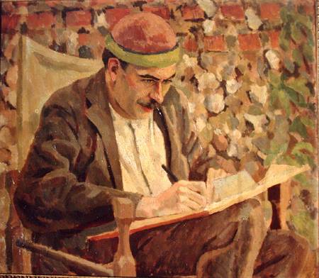 Portrait of John Maynard Keynes (1883-1946) à Roger Eliot Fry