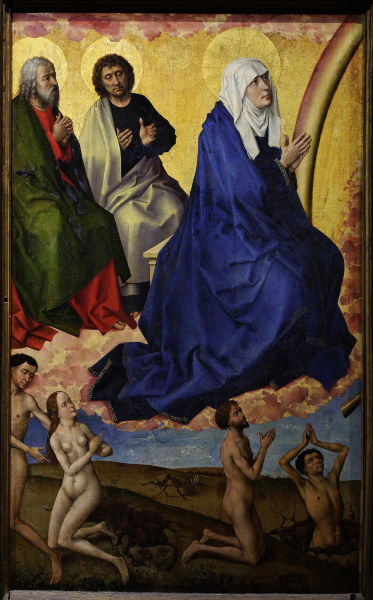 R. van der Weyden, Virgin and apostles à Rogier van der Weyden