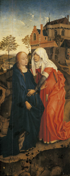 Rogier v.d.Weyden / Visitation / Paint. à Rogier van der Weyden